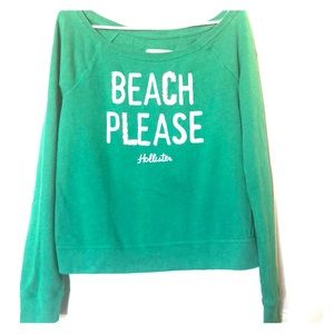 Hollister green sweatshirt size M
